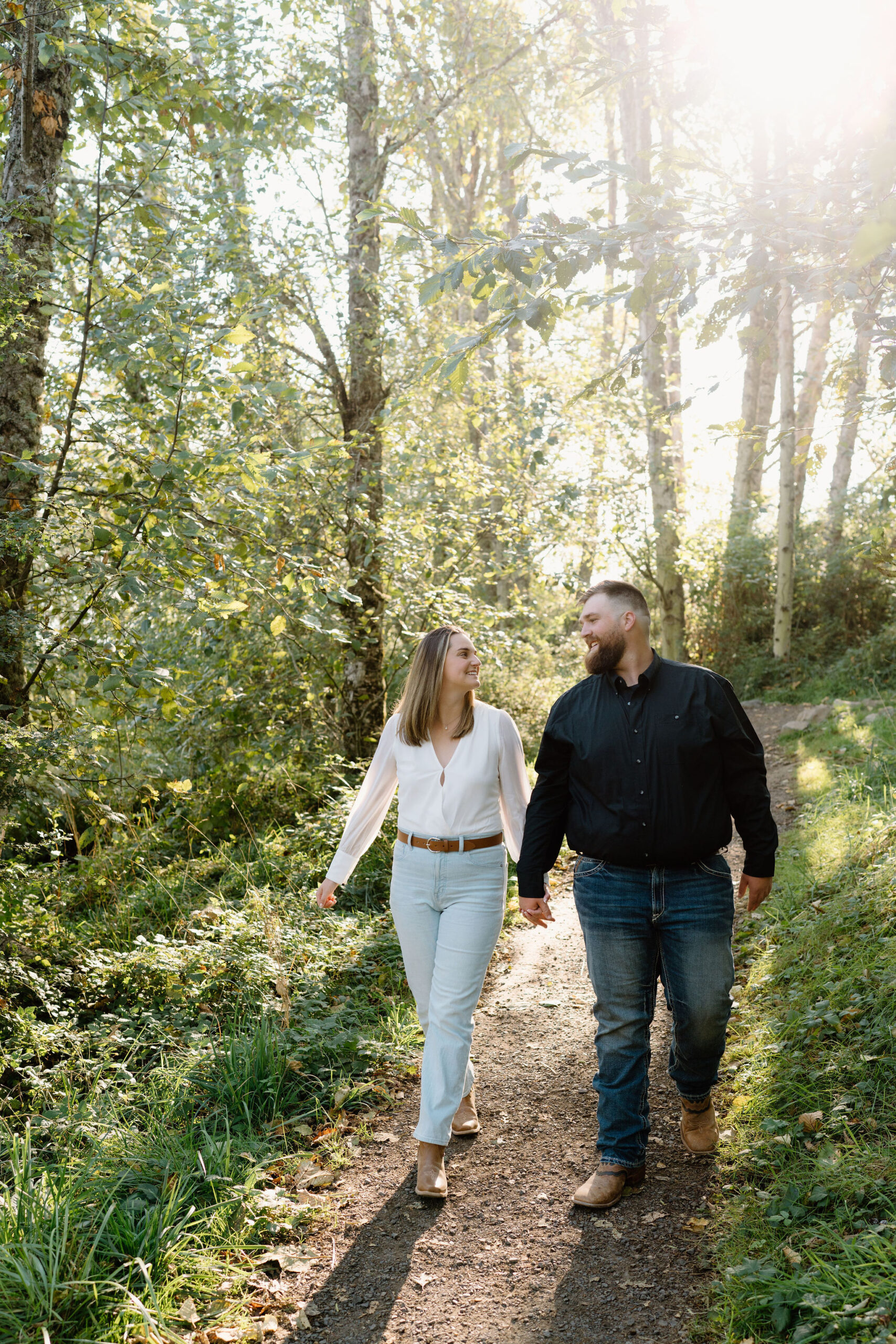 Morning walk through Powell Butte Nature Park's forested area.
