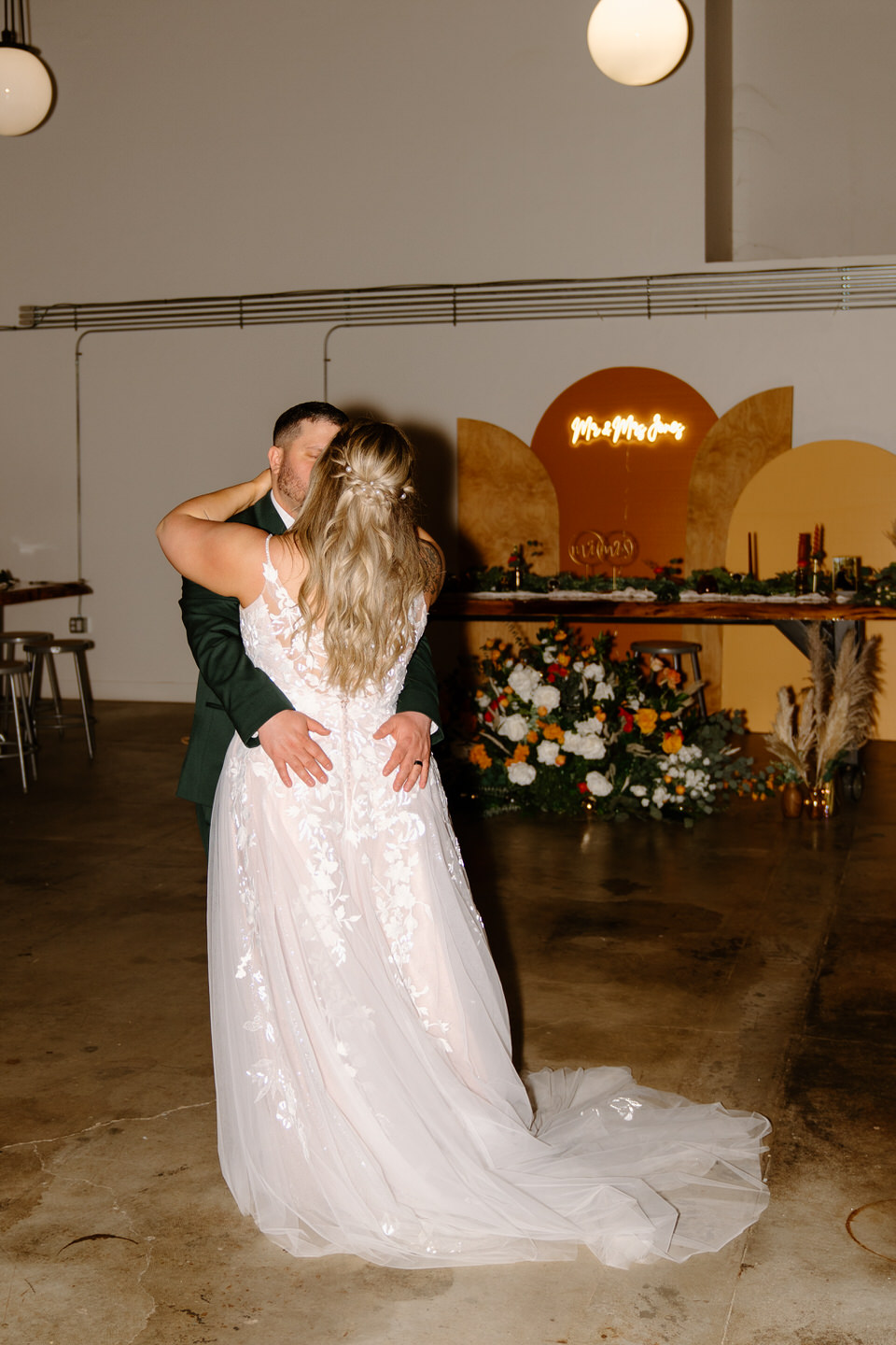 private last dance at greenhouse wedding