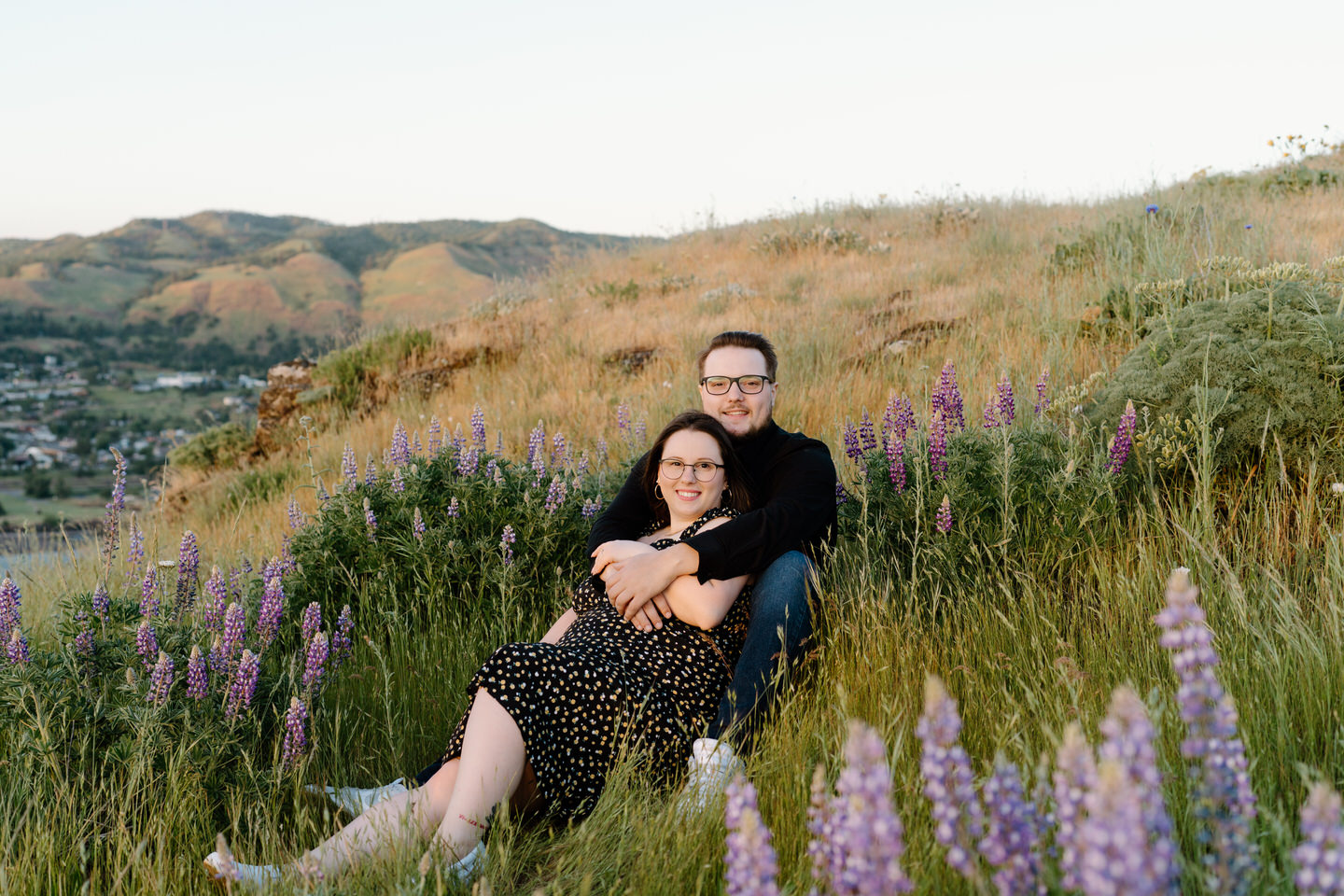 couples photos in lupine