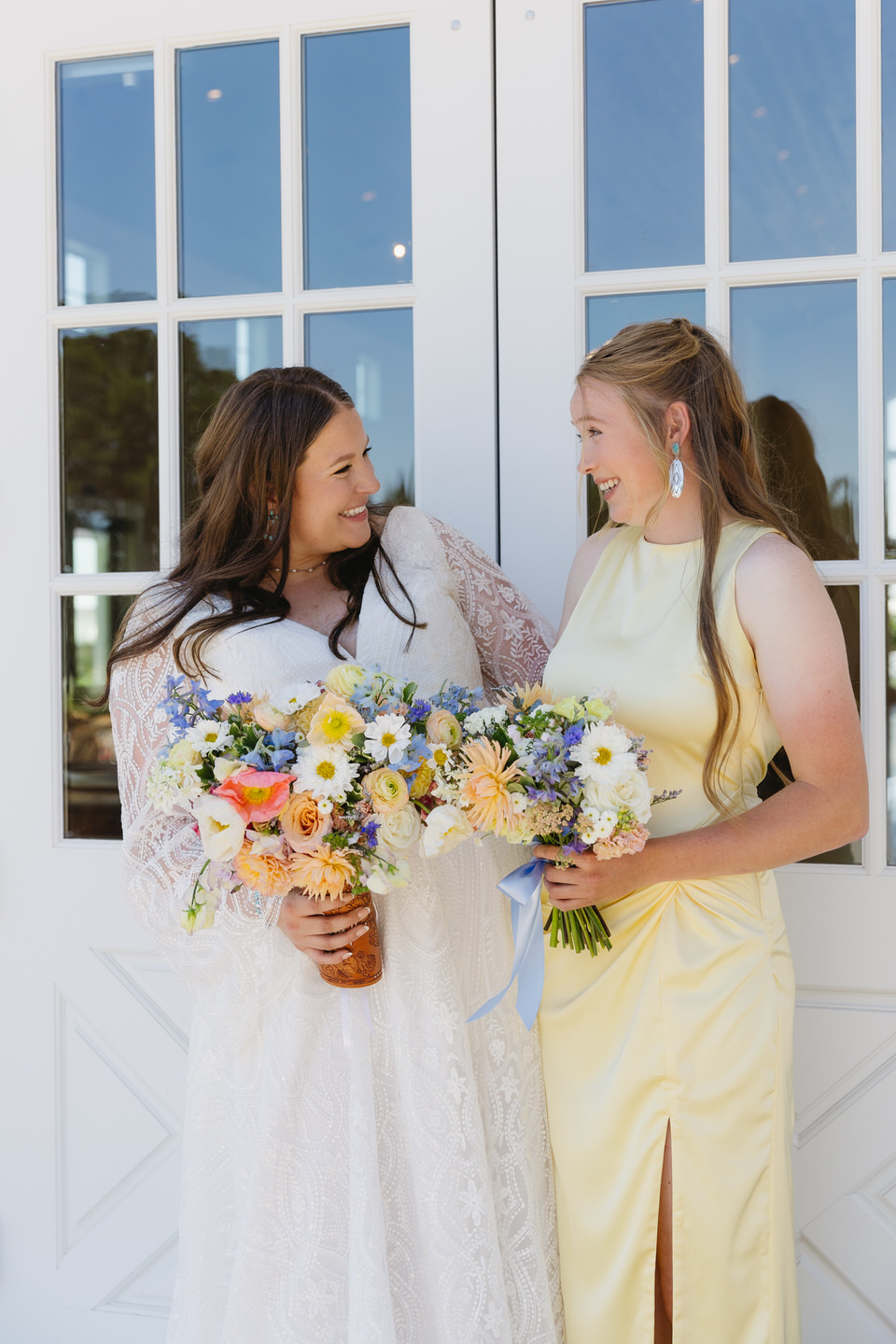 Bridesmaid photos at the Farm on Golden Hill