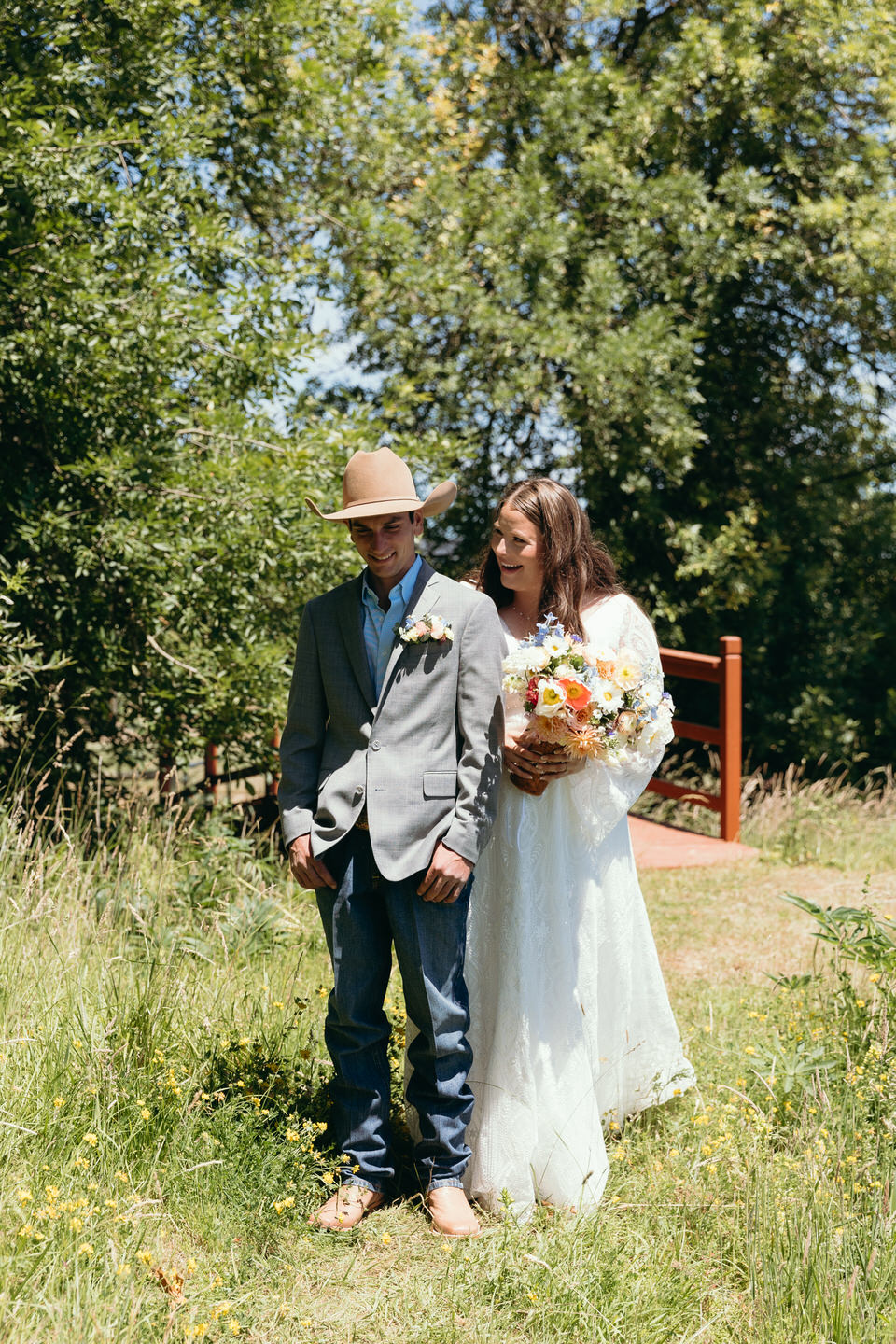 First look at The Farm on Golden Hill wedding.