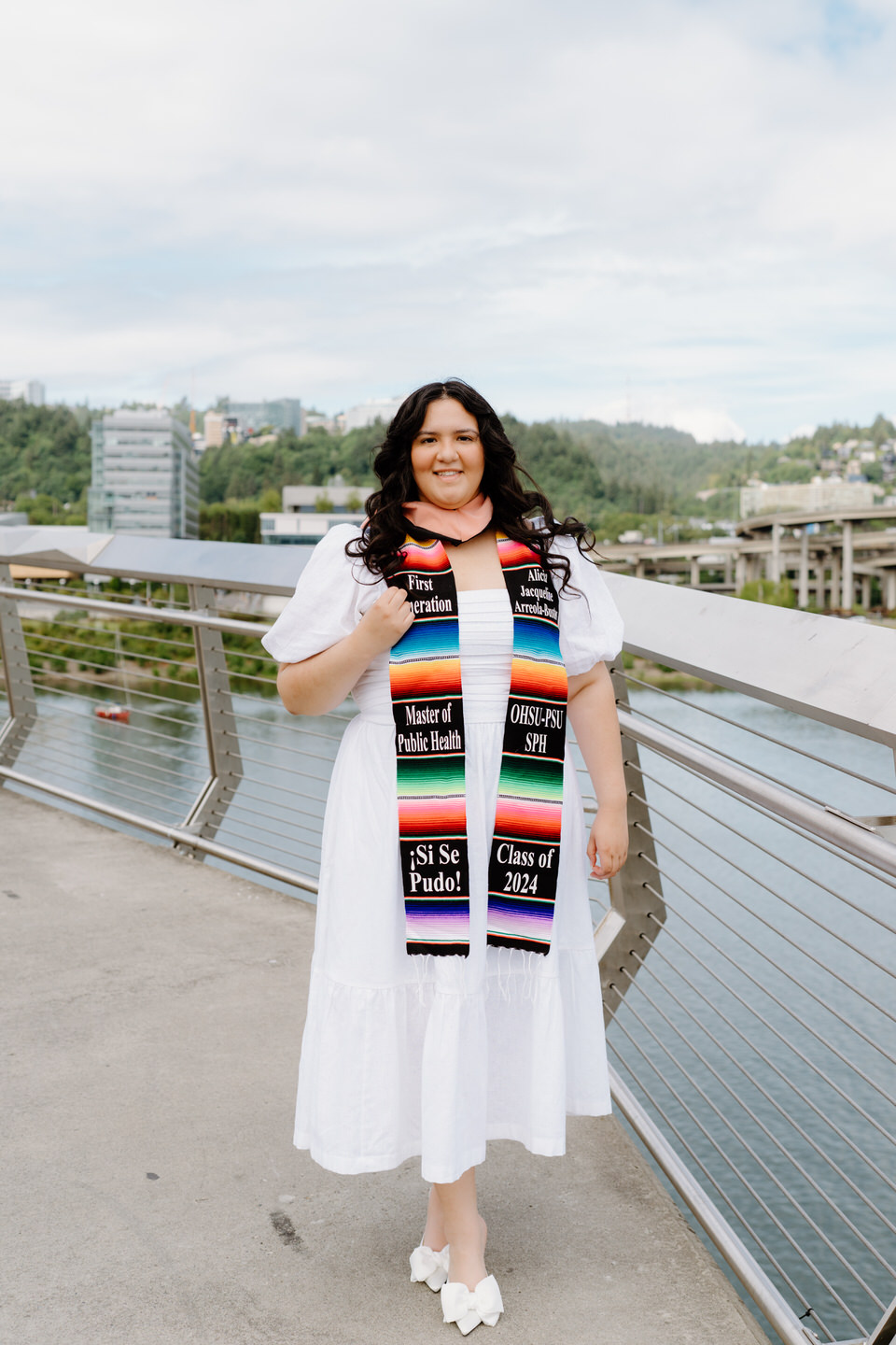 Portraits on Tillikum Crossing in Portland, Oregon