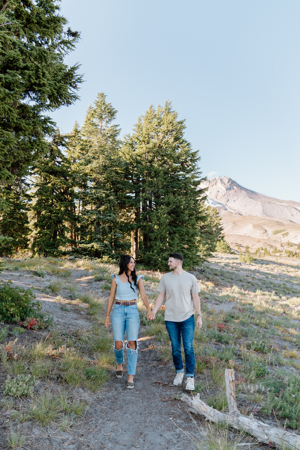 Couples session at Timberline Lodge, Oregon.