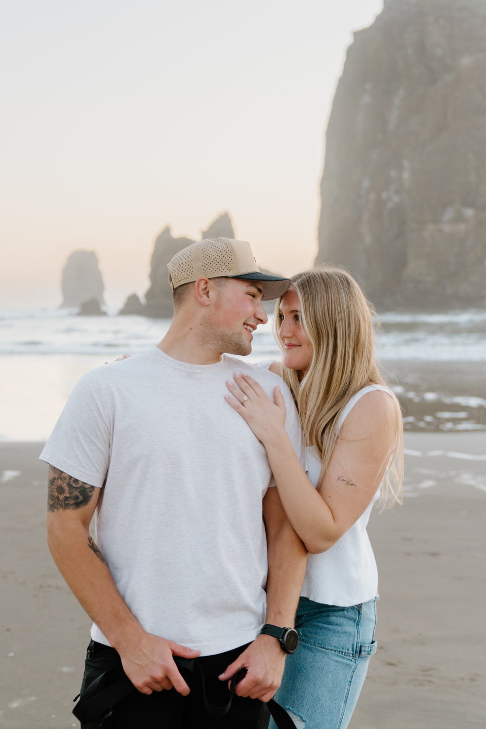 Oregon Coast photographer captures surprise proposal at Cannon Beach