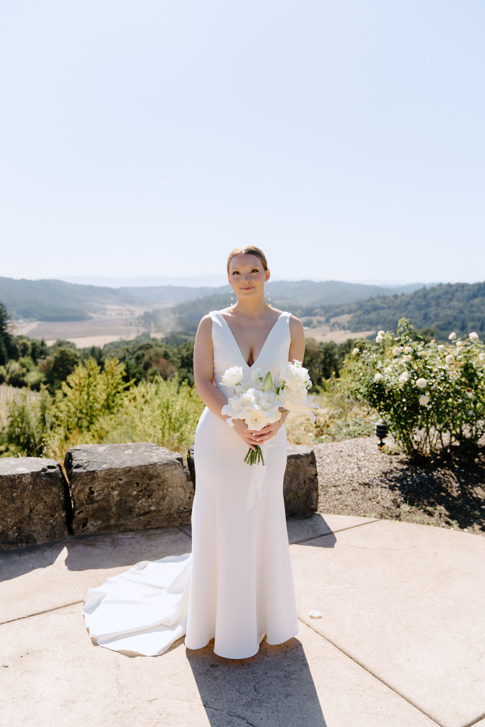 Bridal portraits at Youngberg Hill Inn & Winery