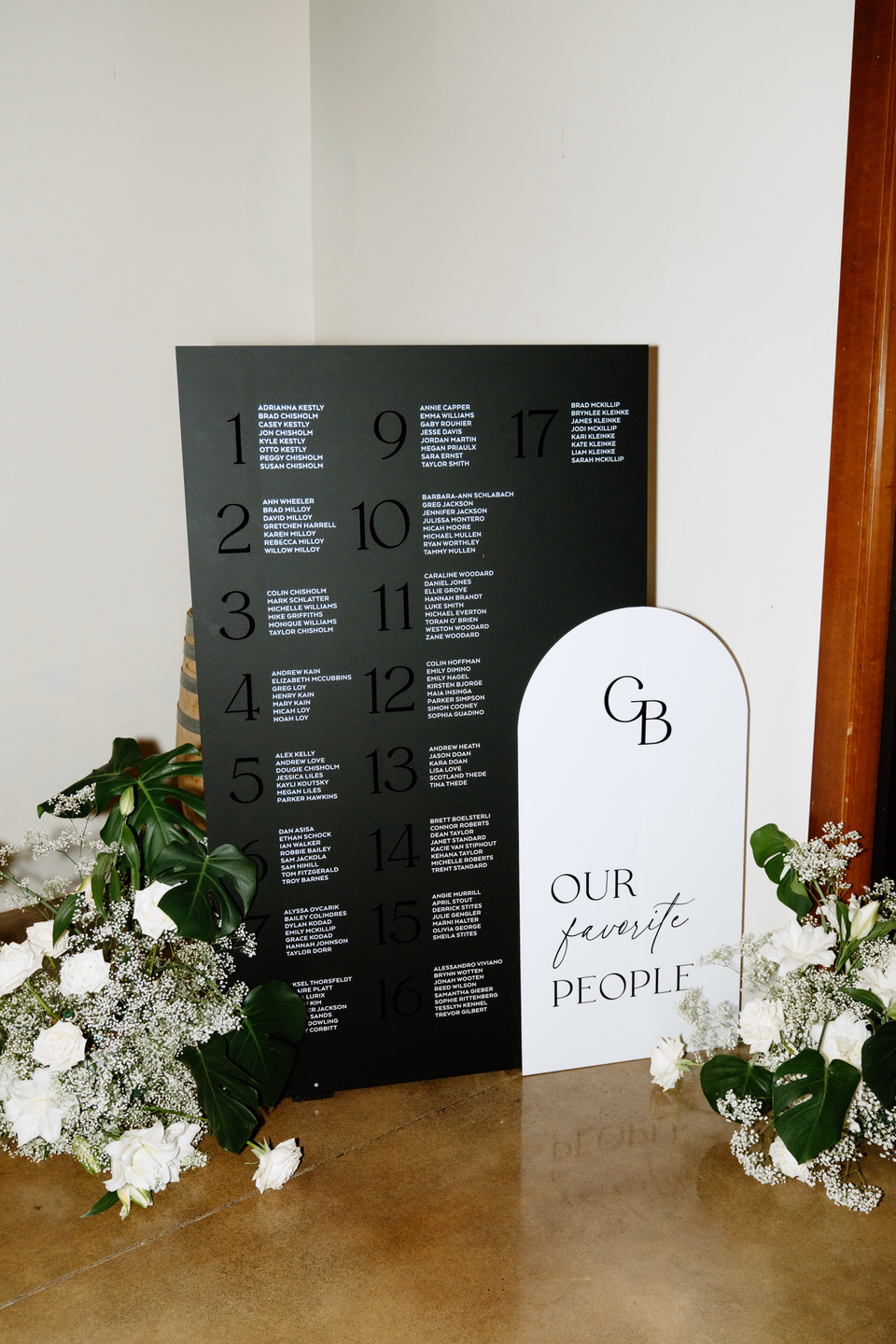 Wedding welcome sign by Trellis Creative