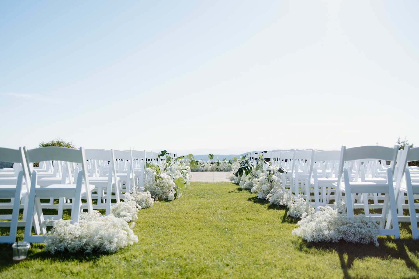 Youngberg Hill wedding ceremony layout